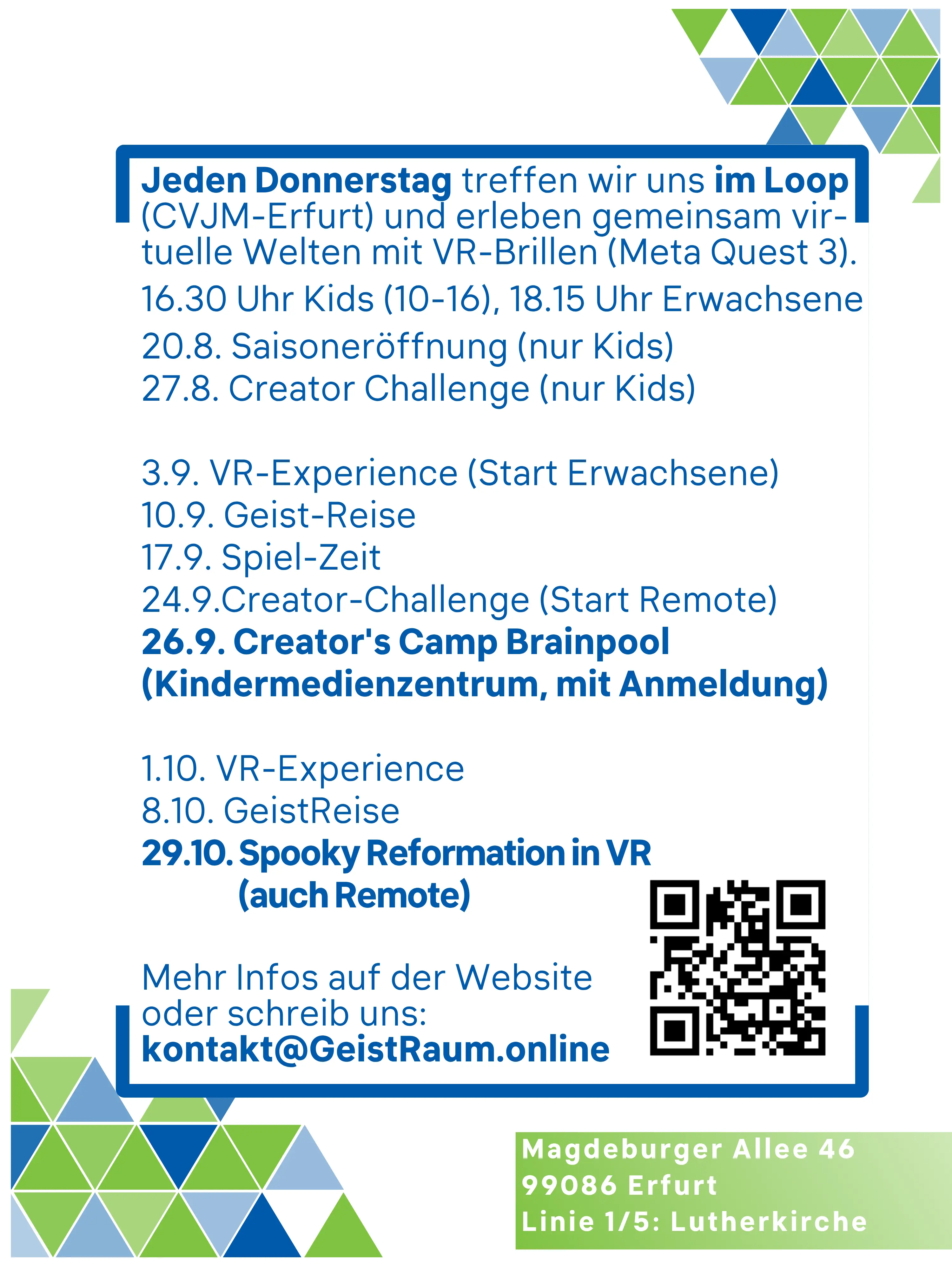 Termine GeistRaum