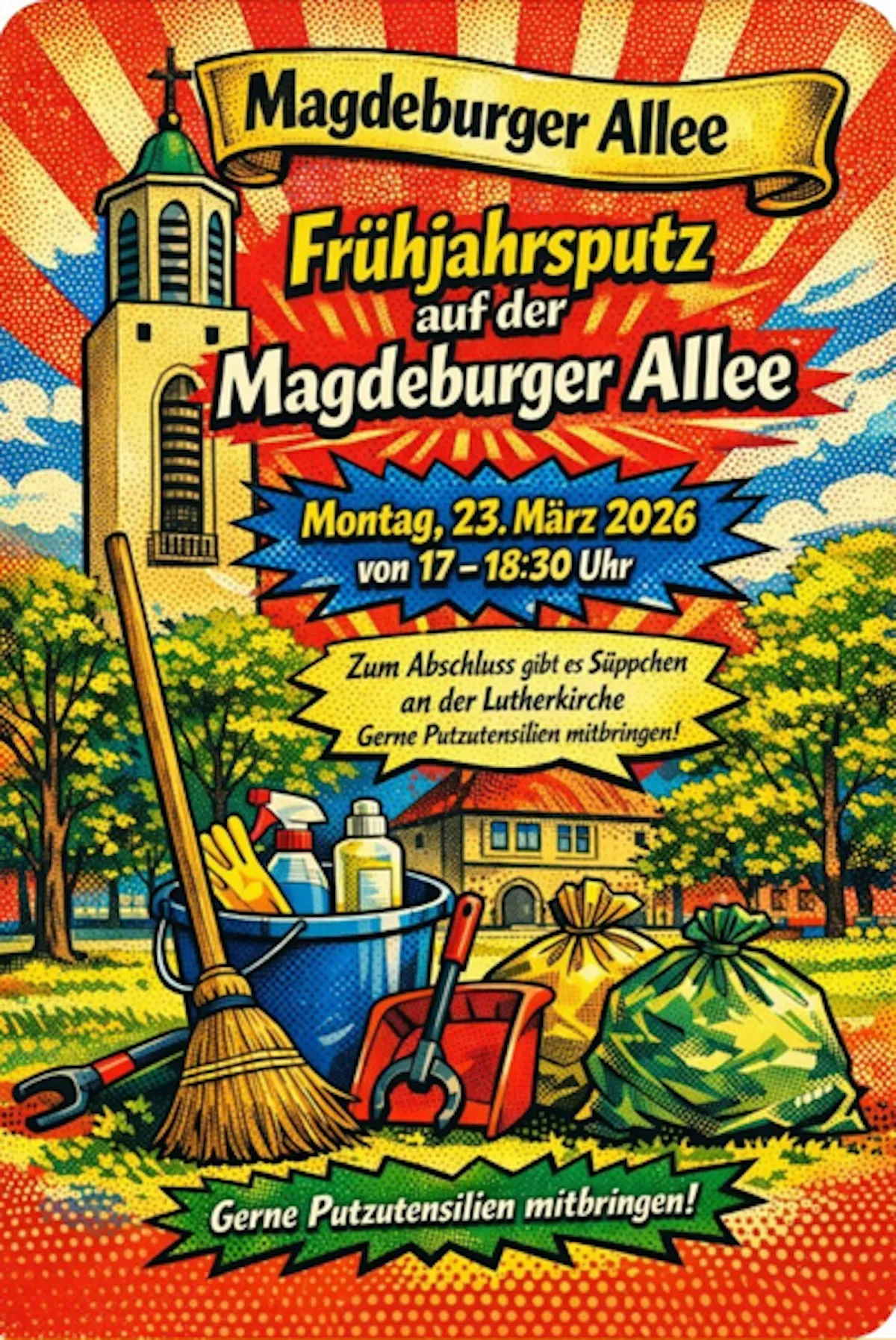 Frühjahrsputz 2026, Montag 23.03.26 17-18:30 Uhr
